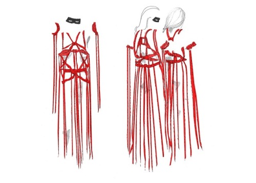 ladamarossa:Giulia Piersanti’s costume sketches for Suspiria (2018)Pics courtesy of @vogue