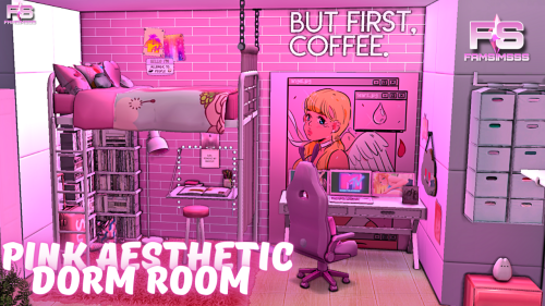 Pink Aesthetic Dorm Room - CC & Download here!