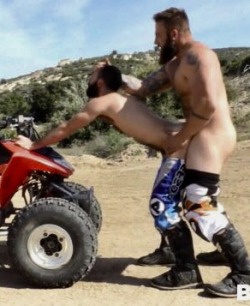 tndaddybear:  nekkid-rednecks:    Any time the mood strikes Him…. make it good for Him. 