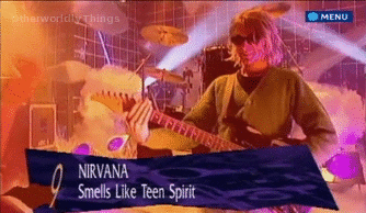 Porn photo otherworldlythings:  Nirvana on TotP, in