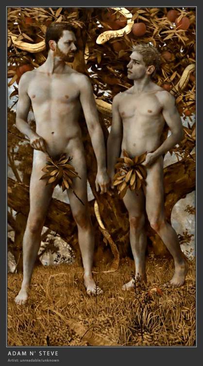 Porn photo gayillustrations:  Garden of Eden  “Adam