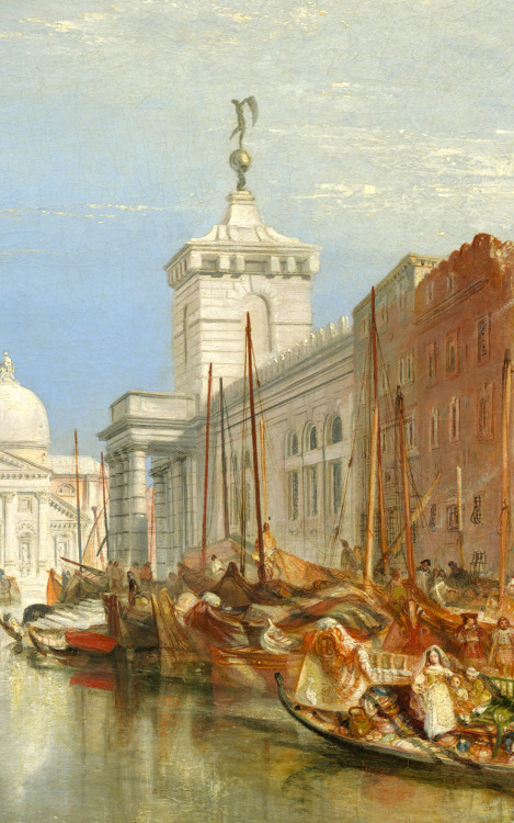 Venice: The Dogana and San Giorgio Maggiore (detail), c. 1834. John Mallord William Turner 