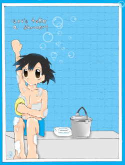 turquoisecakeart: Taking a Shower Updated