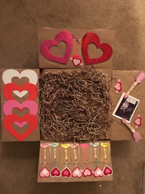 The valentines Day package I sent my husband for this year 2016