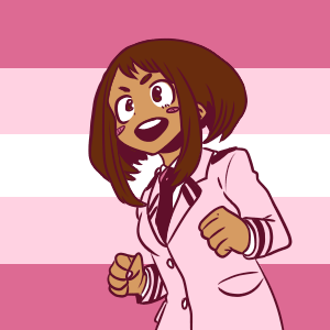 cherry blossom bi/trans ochako icons! pls like/rb if using!happy bday ochako!