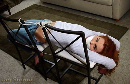 Girls tied, gagged and teased