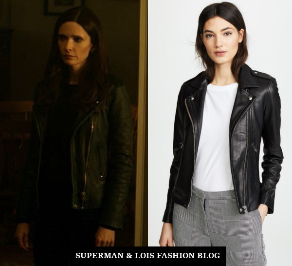 Superman and Lois Lane Off White Leather Jacket