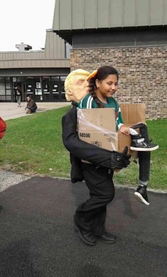saywhat-politics:“Getting deported by Trump” Halloween costume