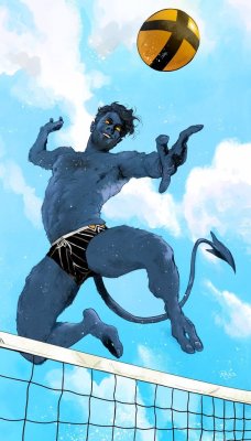 mellamomateo:Nightcrawler for #MarvelSwimsuit2018 🏖️ - Nick Robles