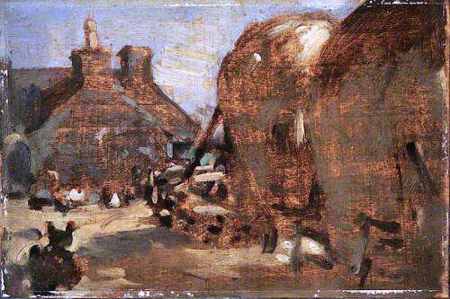 Farmyard, 1901, Samuel Peploe