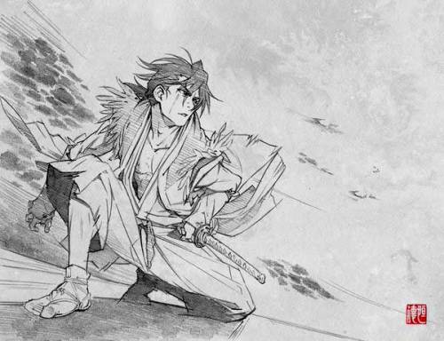 ekugen:  Sword of the Stranger –  Illustrations by Tsunenori Saito