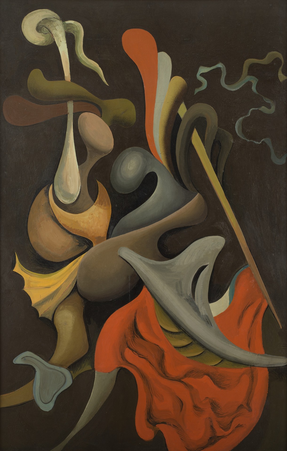 theegoist:Kurt Seligmann (Swiss-American, 1900-1962) - Le Combat (de Tancrède et