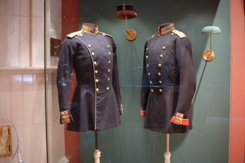 Russian military uniforms from the Hermitage Museum.