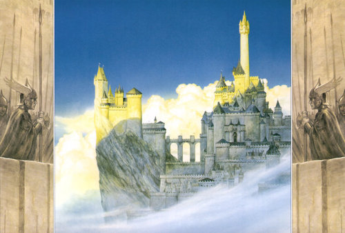 tolkienillustrations:Minas Tirith by John Howe