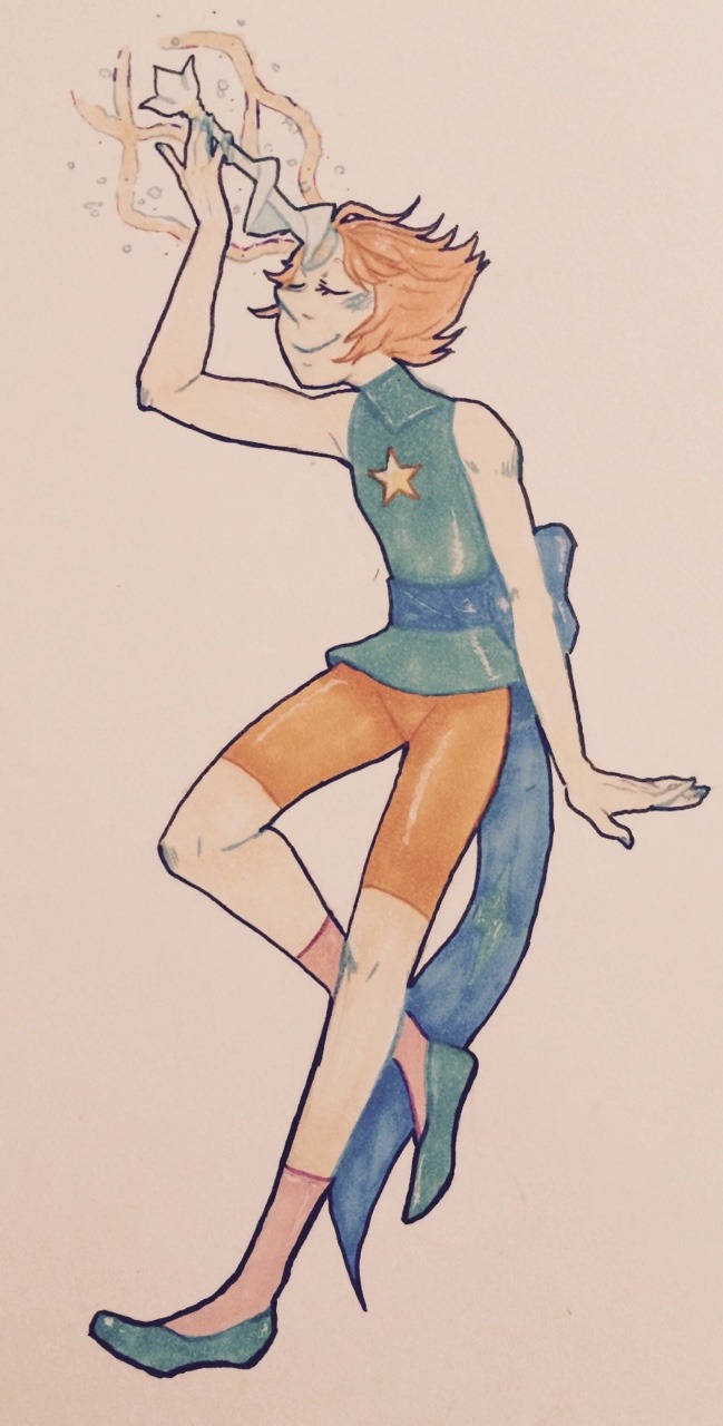 miyudraws:  Amethyst and pearl.  Hopefully I’ll get garnet done too.