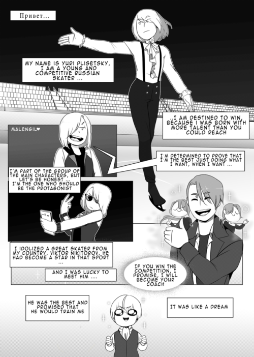 malengilblog: Yuri on ice parody, completed  This was part of a yuri on ice Fanbook (with just Latin American participating) so i was lucky enough to be chosen …..well i wanted to put this here first, because i think it was really difficult the work