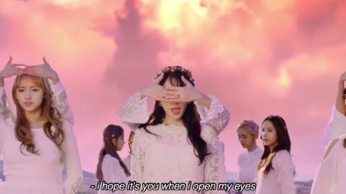 “just tell me why, you only want to walk on flower paths” — i wish, cosmic girls (