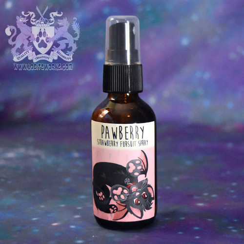 Featured fursuit spray of the month is Pawberry! This was one of our flagship scents when we first p
