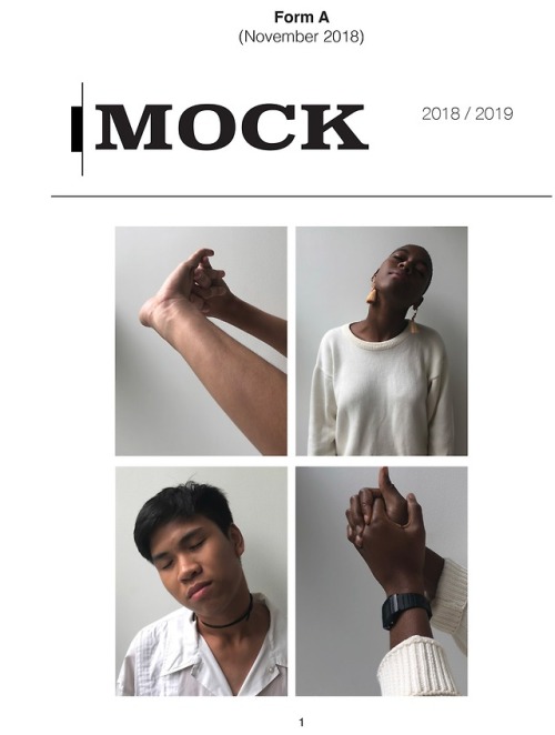 Mock, 2018. 21 pages. This Mock ACT exam was developed as a creative antidote to standardized testing: countering the ACT’s intense focus, stillness, independence, gravity and cerebral emphasis through prompts that encourage movement, freedom,...