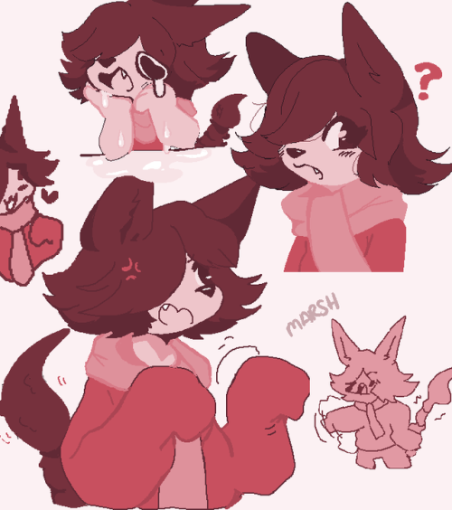 here’s a couple of scribbles of my new sona, Mali courtesy of @Poodlepoofs on twitter!!i really like