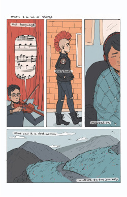 kzwrightoac:  pipedreamersend:  bruderkaitlin:  my final comic for the semester! an 8 pager with the theme of “something  that makes you hopeful or something that makes you happy”, i chose music!  @dylanbean   Music is life