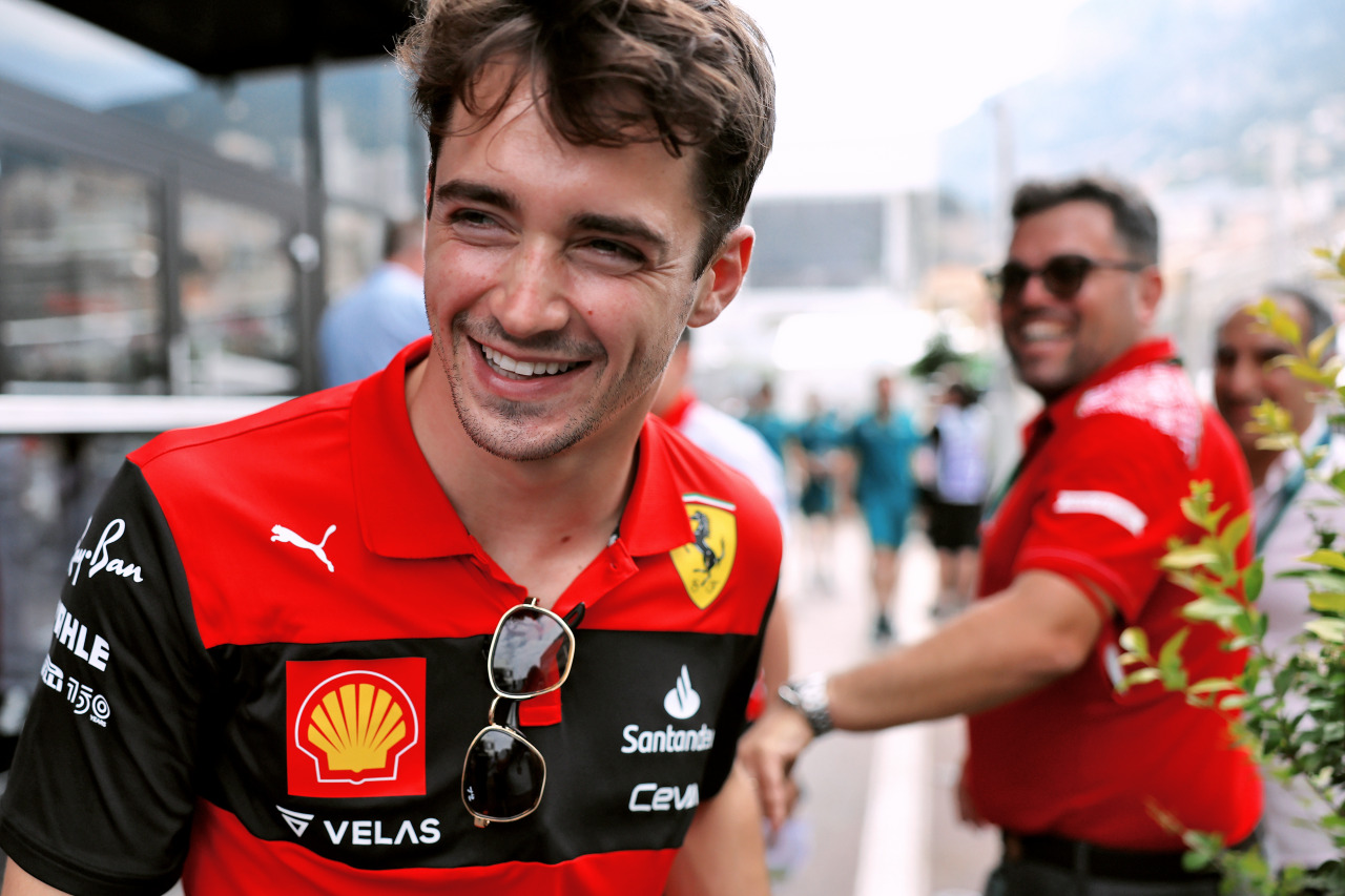 MONACO, 2022 — Charles Leclerc and his former boss at Prema René Rosin. (Photo by XPB Images)  #f1#charles leclerc#rene rosin#prema racing #once prema always prema  #monaco gp 2022 #2022#ph #ph: xpb images #*ph#*m#*charles