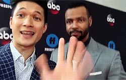 harryshumjjr:shadowhunterstv: @HarryShumJr & @IsaiahMustafa are at the #FreeformUpfront and are ready for tonight’s two hour season finale of #Shadowhunters. You ready?