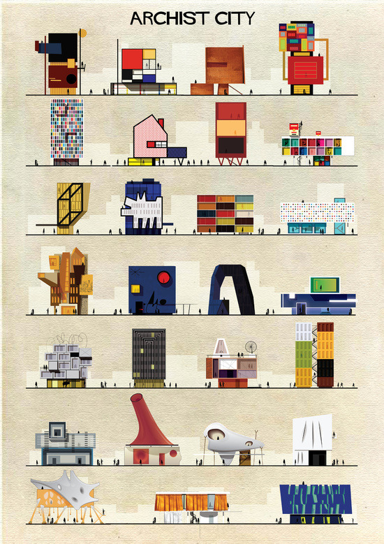 bestof-society6:   ART PRINTS BY FEDERICO BABINA archist city Andy Warhol Pablo