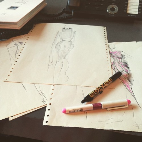 Getting my doodle on #fashionillustration #board #doodle #arty
