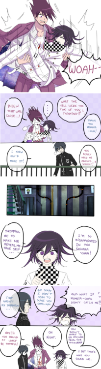 Saihara : Ouma-kun doesn’t trust easily… and he’s not really trustworthy himself. He’d be able to li