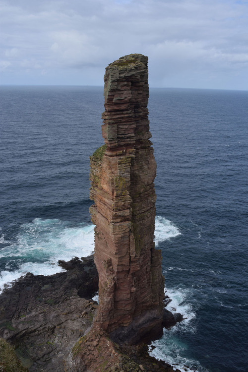 on-misty-mountains: Old Man of Hoy, a famous sea stack on the Orkney Islands. 