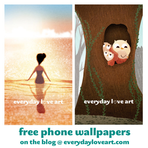 nidhiart:  yay! free phone wallpapers up on the blog now! 