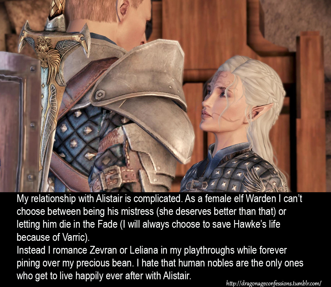 Dragon Age: Complete Zevran Romance (Origins to Inquisition) Fem Warden 