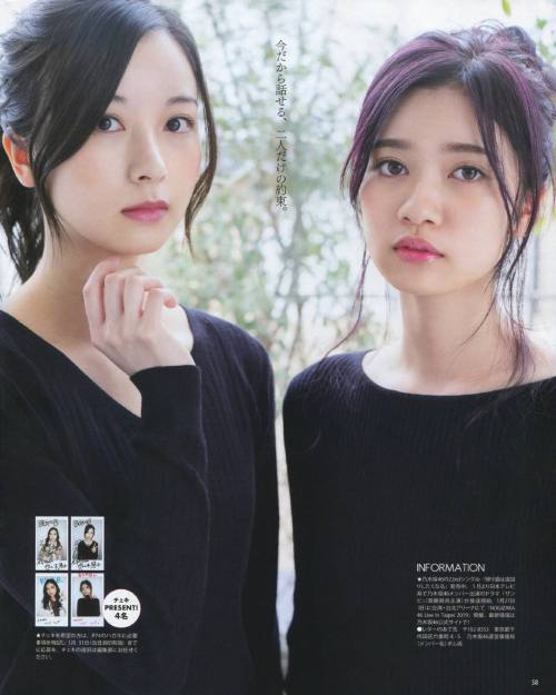 kyokosdog:    Sasaki Kotoko 佐々木琴子, Terada Ranze 寺田蘭世, 20±SWEET Magazine 2019.01   