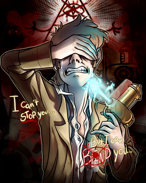 skyroreponyart: “I can’t Stop you….But I can Blind you.” Bit of Fiddleford 