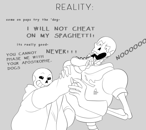 sanssserif:Ok but I really like the science daddy Gaster theory ok //sweats (g!sans and g!pap are originally by borurou)