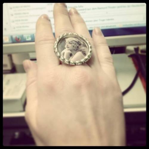 fashion-vintage-inspiration: My new vintage ring from the christmas market in Vienna.