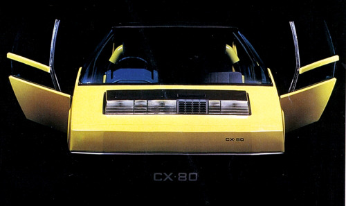 carsthatnevermadeitetc:Toyota FCX-80, 1979. A futuristic city car concept