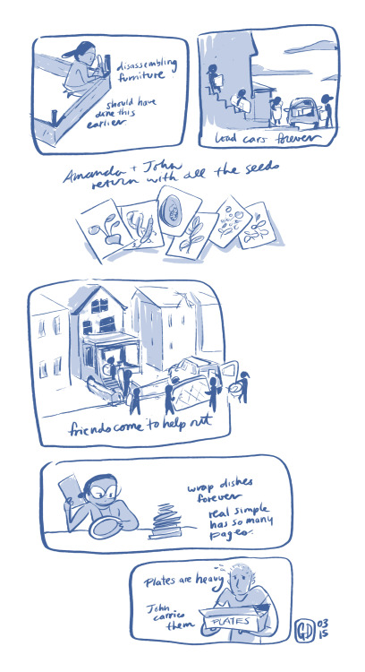 Just a boring lazy journal comic about moving. 