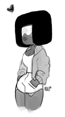 adlr00:  just a casual garnet before i head to work 