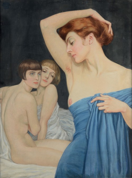 Oscar Hermann-Lamb  -  Female Nude,  1926Austrian, 1876-1947Oil on canvas