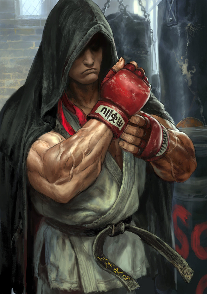 forzamentis:Amazing portraits of Guile, Chun Li, and Ryu from Street Fighter, by