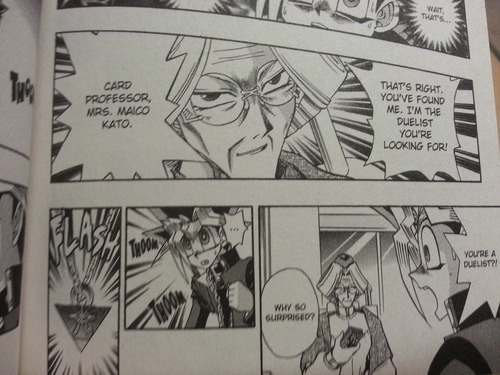 You should read Yu-gi-oh R