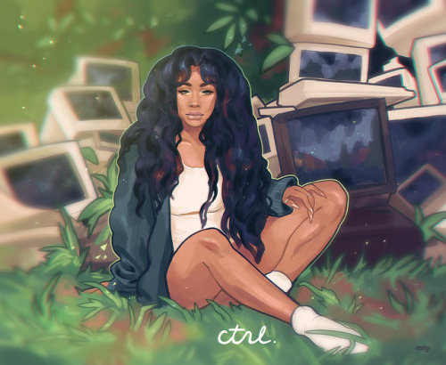 asieybarbie:This was so relaxing to illustrate. #CTRL