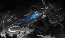 Monochromatic Splash Art: Reaper Soraka by