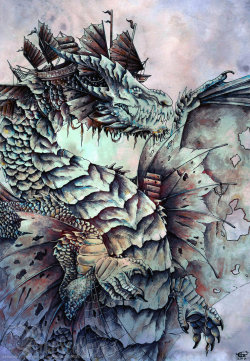 dailydragons:  Estuary Dragon by Collette