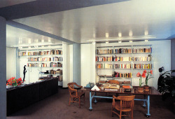 vuls:  A 1978 Buchsbaum loft interior, with his signature pipe-and-stone desk 