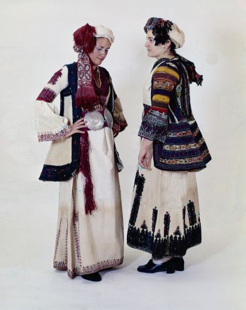 Traditional clothing from the Peloponnese, Greece