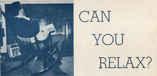 danskjavlarna: “Can you relax?&ldquo;  From The Instructor, 1956. Newsworthy: a 