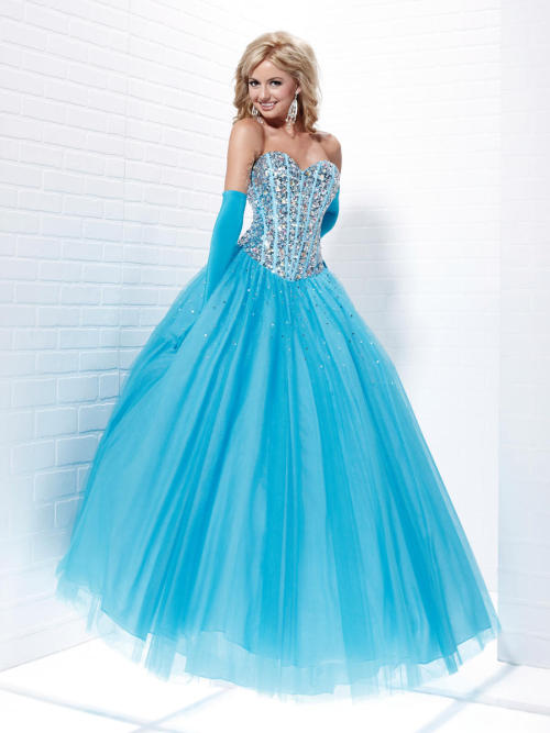 Beautiful baby blue prom dresses